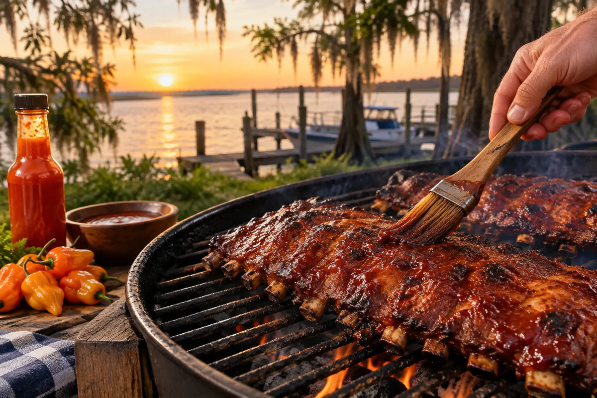 Grilling Ribs With Hot Sauce Without Burning Them