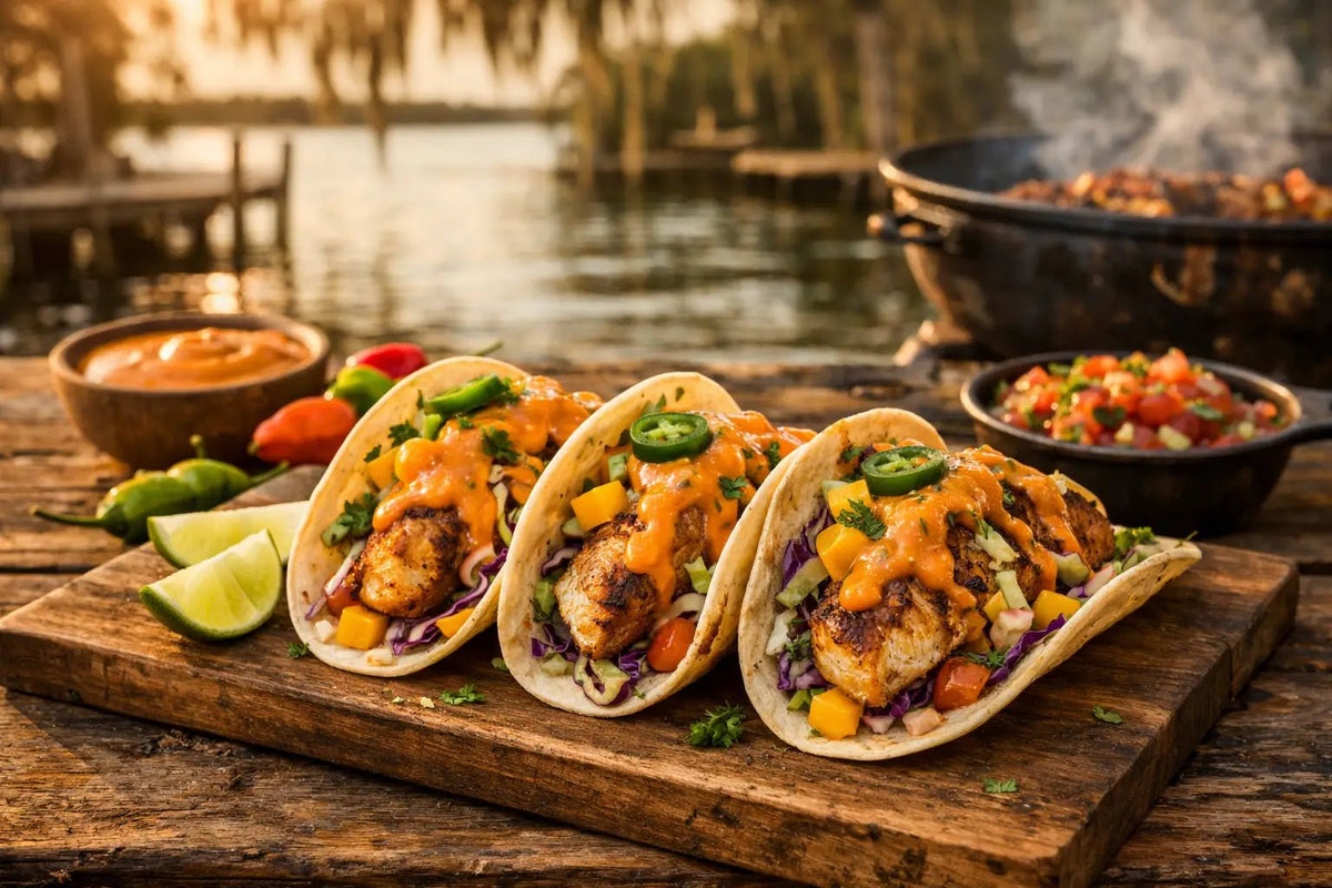 Datil Sauce Fish Tacos That Bring the Heat - Suwannee Sauce Company
