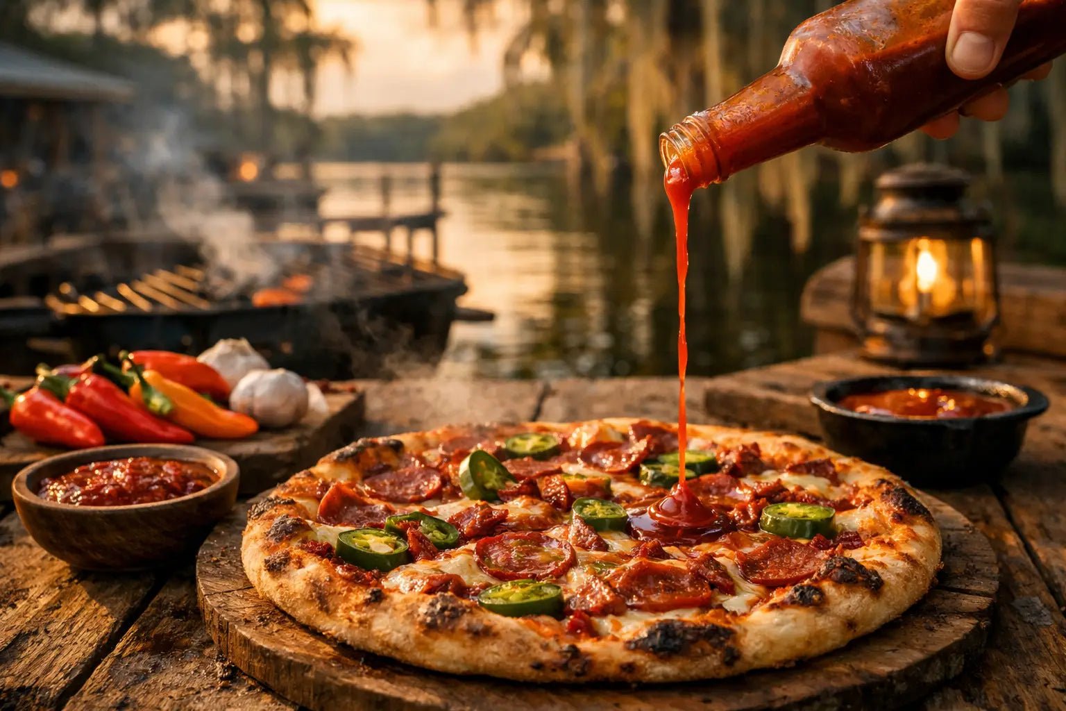 Smoky Hot Sauce for Pizza With Southern Bite - Suwannee Sauce Company